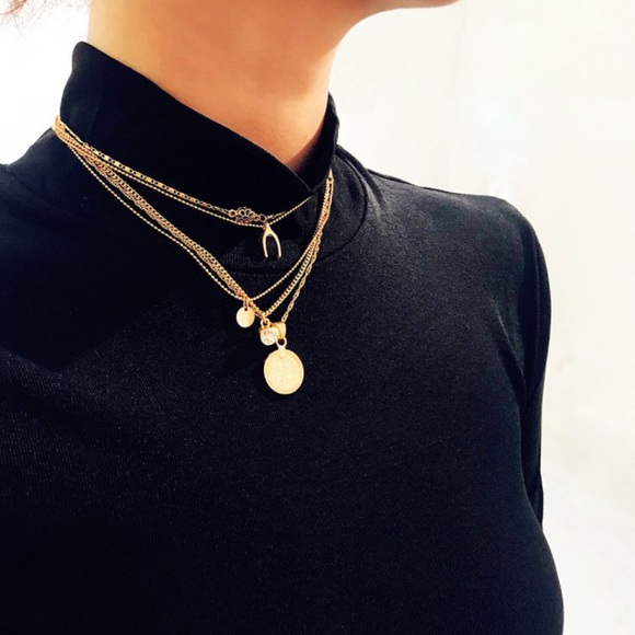 Vintage Multilayer Choker Necklace - Picture 5 of 5